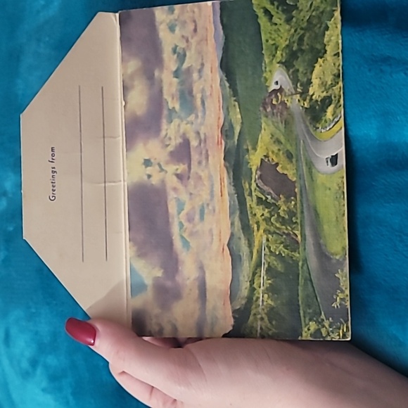 Vintage scenes along blue ridge parkway souvenir folder - Picture 4 of 7